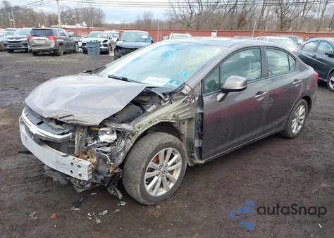 2012 Honda Civic Ex z USA, uszkodzony, nr VIN 19XFB2F87CE332042